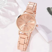 Elisashop*Montre bracelet à Quartz en acier inoxydable pour femme