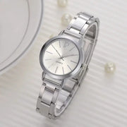 Elisashop*Montre bracelet à Quartz en acier inoxydable pour femme